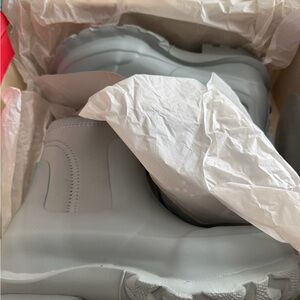 Stella McCartney x Hunter Limited Collection Grey Short Rubber Rain Boots 36 W5‎